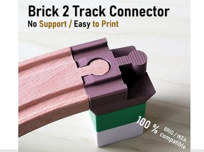 Brick 2 Track Connector / Brio IKEA Train