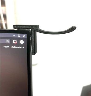 Screen hanger for headphones