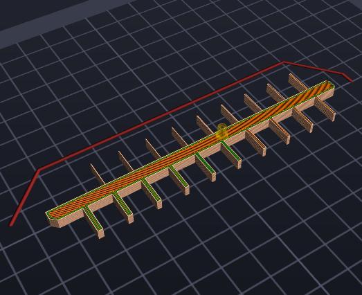 Fish Bone(FDM 3Dprinter Fine Line Test Part for 0.4mm Nozzle)