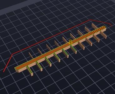 Fish Bone(FDM 3Dprinter Fine Line Test Part for 0.4mm Nozzle)