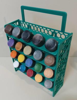 Miniature paint rack