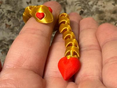 Hearty Tiny Valentines Snake