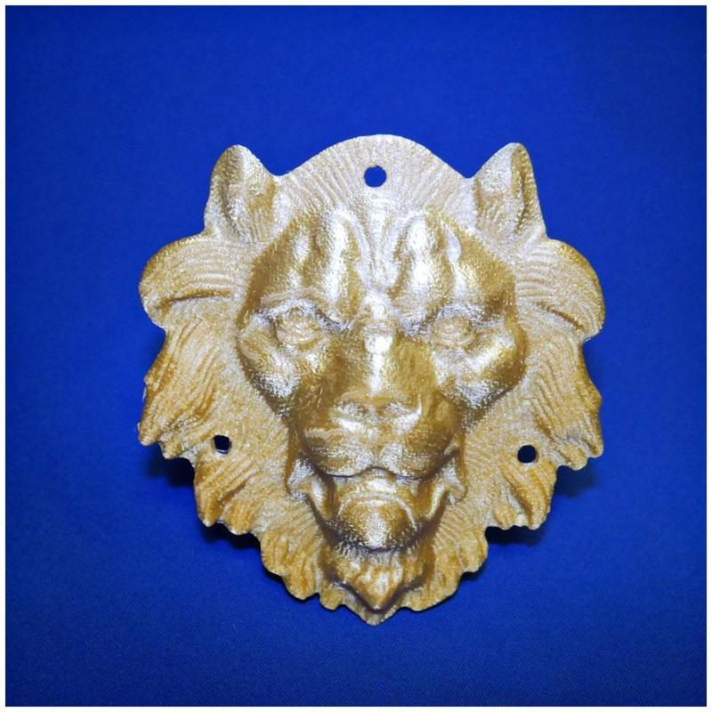 Metal Lion Head 3D Scan