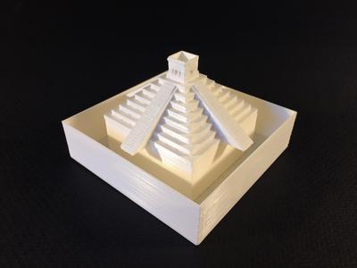  El Castillo  Mayan Pyramid Planter+Decorative Waterfall