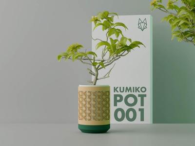 Kumiko Pot 001 By Foxwood