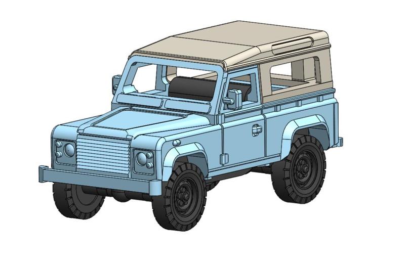 Land Rover Defender 110 (Short Cab) - (1:160 N Scale)