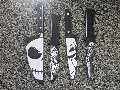 The nightmare before Christmas horror knife set 