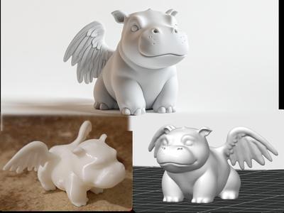 Winged Hippo
