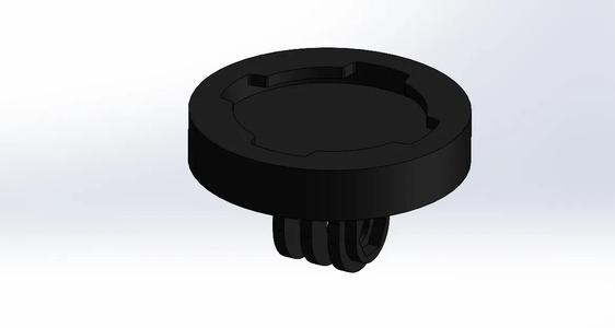 Quadlock mount for action cam   