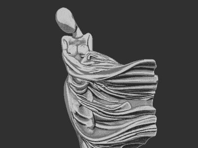 Woman in the Wind Sculpture
