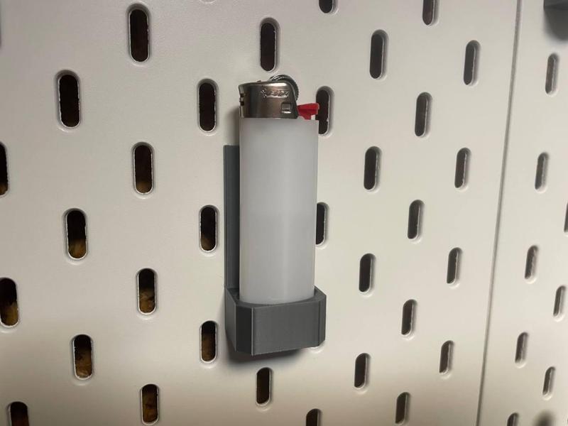 Ikea Skadis BIC Lighter Holder