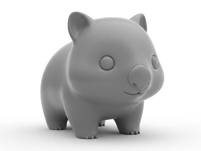 Wombat animal miniature