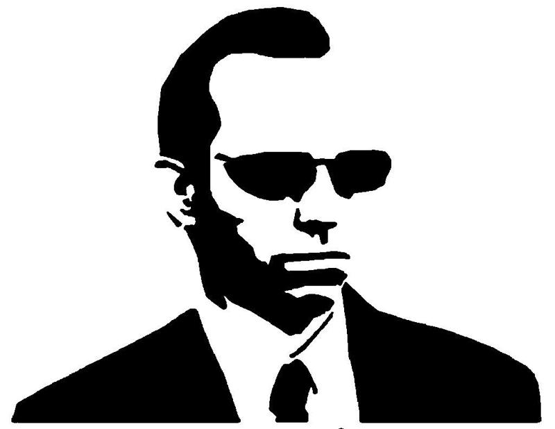 Agent Smith stencil
