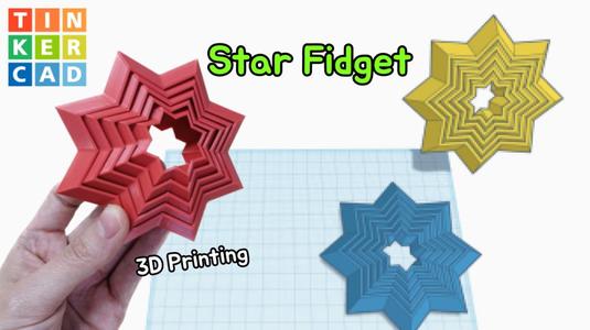 Star Fidget with Tinkercad