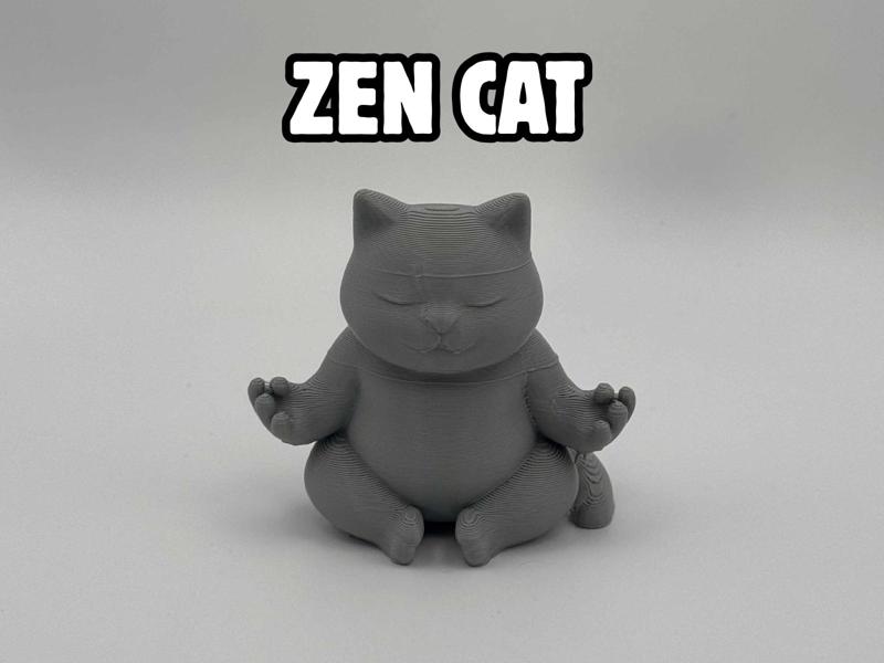 Meditating Cat - Zen Cat Figurine