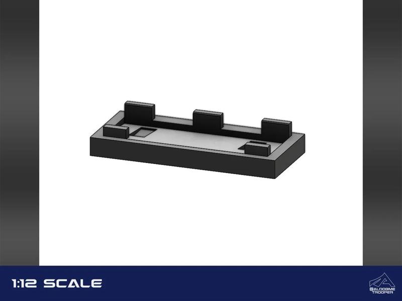 Vertical Stand for Han Solo in carbonite 1:12 Scale   