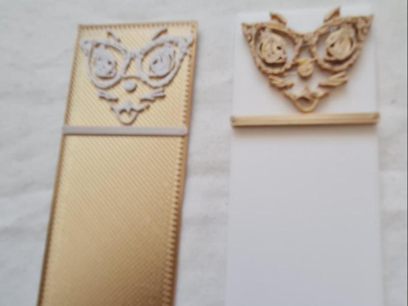 Bookmark Cat Mask Face 1mm & 2mm