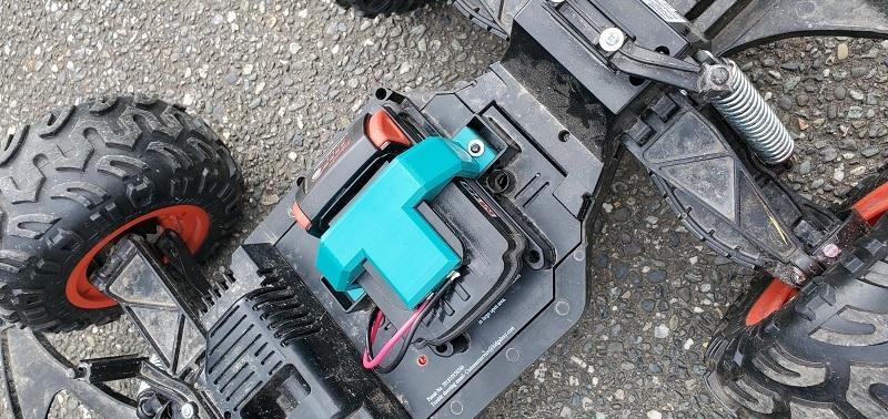 Costco 20V Power Drive RC Truck Milwaukee Battery Bracket
