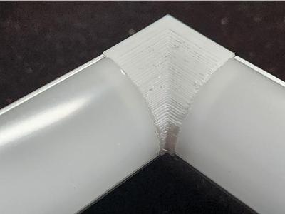 LED strip L 45 90 degree angle channel diffuser inside and outside corner