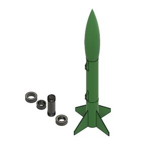 Estes E/F Engine 25" Tall Honest John Model Rocket