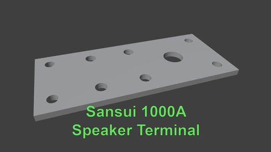 Sansui 1000A Speaker Terminal Plate