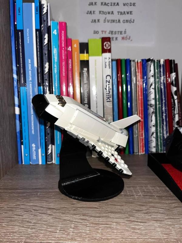 LEGO airplane stand