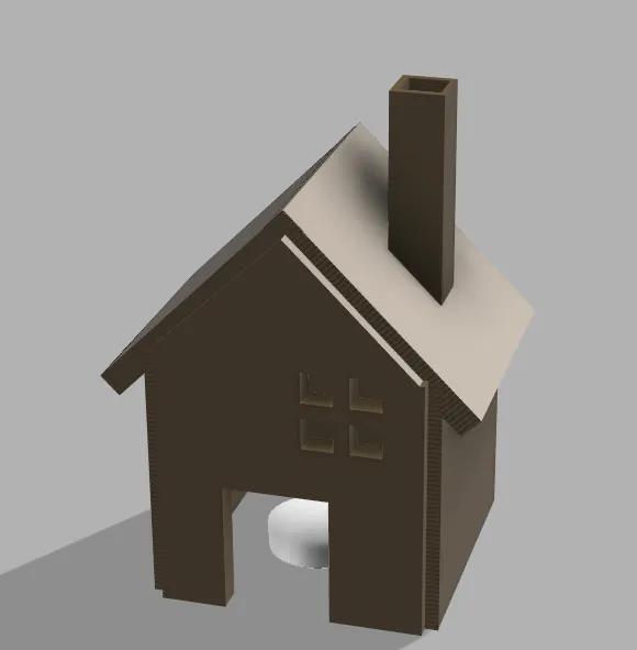 gingerbread house for tea candles   