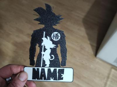 Grand Goku and Child—Your Name