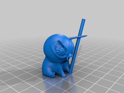 Fred the Frog but She's about to be Crushed by a Mallet