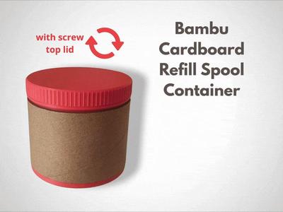 Bambu Cardboard Refill Spool Container