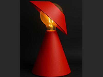 SOSPESA – Sculptural Table Lamp with Tilting Shade