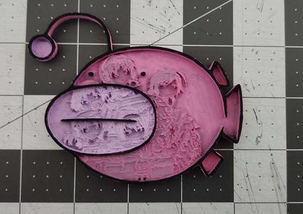 Girls Und Panzer Anglerfish Lithophane (WIP)