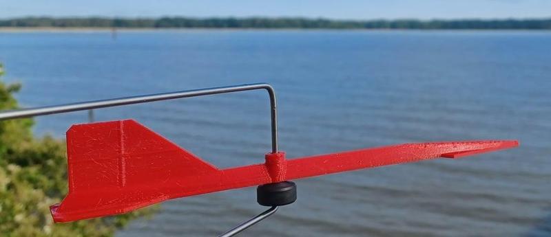 sail boat wind vane (stp file included)