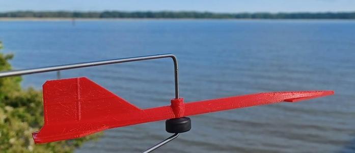sail boat wind vane (stp file included)