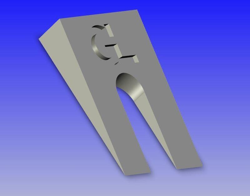 Wedge 20x15mm 4mm wedge (0.16")