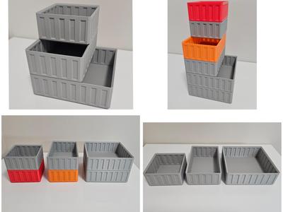 Stackable box. 3 sizes.