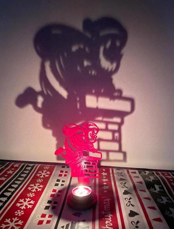 Father Christmas Tea-Light Projector   