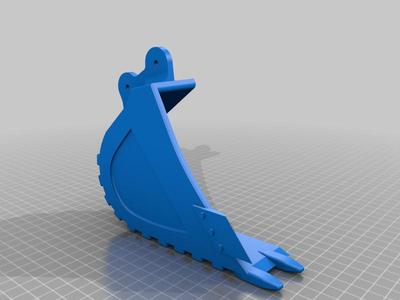 Narrow bucket for RC Excavator