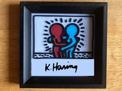 Keith Haring hug