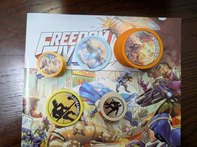 Freedom Five Action Tokens and Token rings   