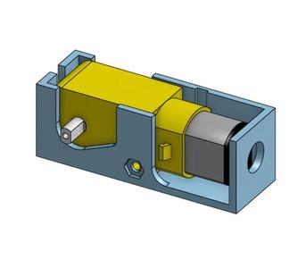 Case & DC Motor with Gearbox   
