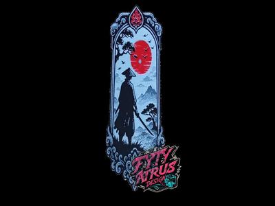 BOOKMARKS Samurai Silhouette