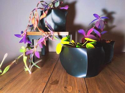 Circle Square Flowerpot