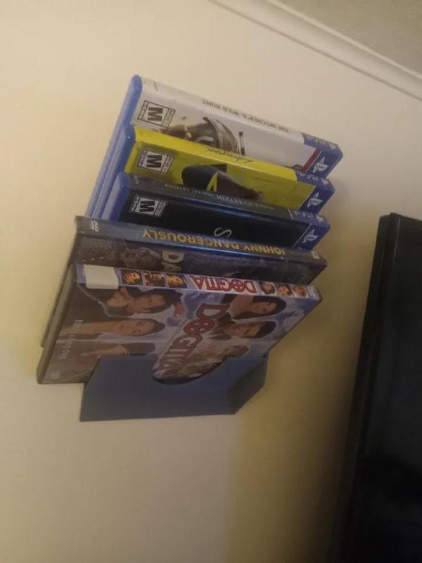 Wall Mount DVD/Game Rack   