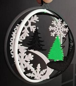 Christmas Trees  Rotating Ornament   