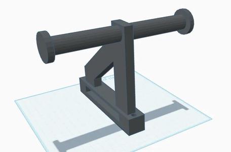 Wall mounted dual spool holder.   