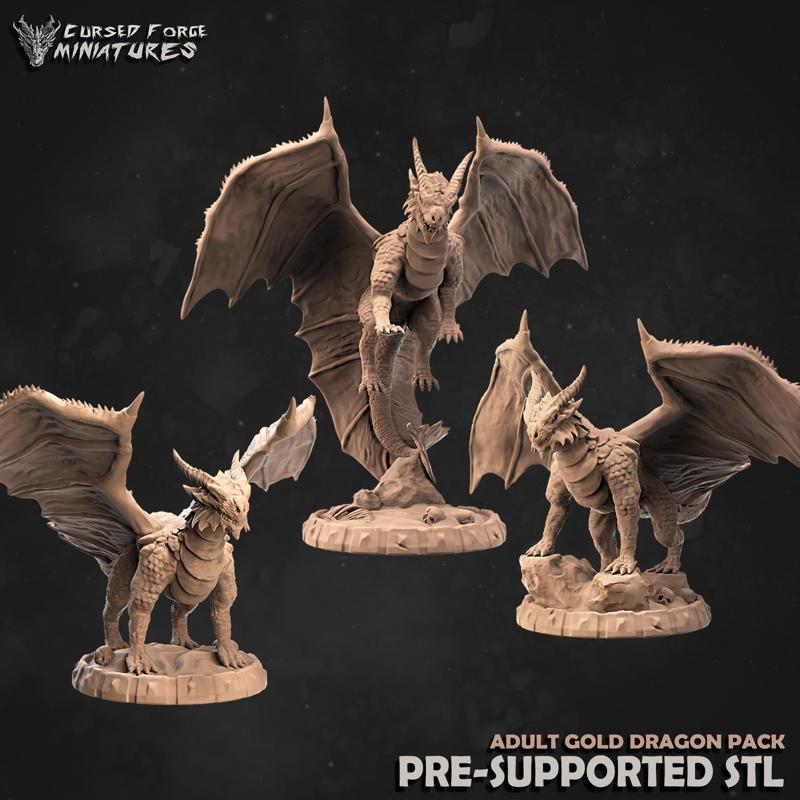 Adult Copper dragon pack (supported)