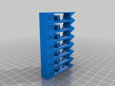 ASA/ABS Temperature Calibration Tower 260-230°C