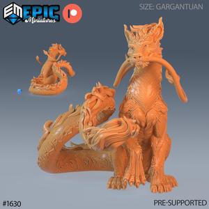 Cat Dragon ‧ DnD Miniature ‧ Tabletop Miniatures ‧ Gaming Monster ‧ 3D Model ‧ RPG ‧ DnDminis ‧ STL FILE