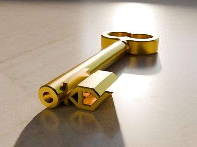 Key-shaped Kaychain   